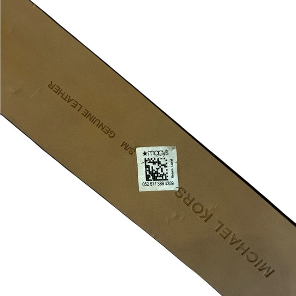 MICHAEL KORS Leather Belt Brown 2” Wide Size S/M - Picture 8 of 11